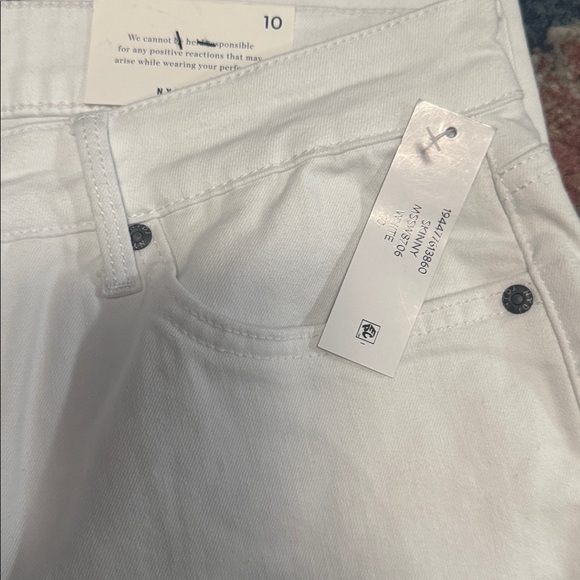 NYDJ Skinny Jeans Cotton Stretch Pure White Lift Tuck Tech Flattering NWT Sz 10 - Picture 9 of 10